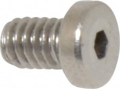 Value Collection - #8-32 UNC Hex Socket Drive, Low Socket Cap Screw - Grade 18-8 Stainless Steel, 1/4" Length Under Head - Makers Industrial Supply