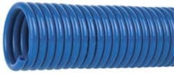 Coilhose Pneumatics - 1/8" ID, 50' Long, Blue Nylon Coiled & Self Storing Hose - 315 Max psi, No Fittings - Makers Industrial Supply