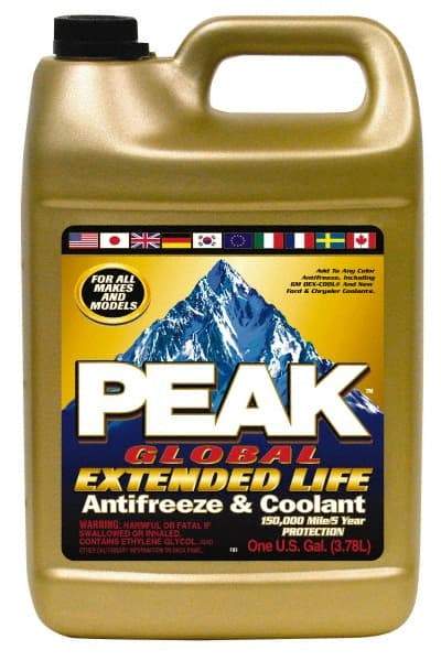 Peak - 1 Gal Extended Antifreeze & Coolant - Ethylene Glycol & Organic Acid Inhibitor Composition - Makers Industrial Supply