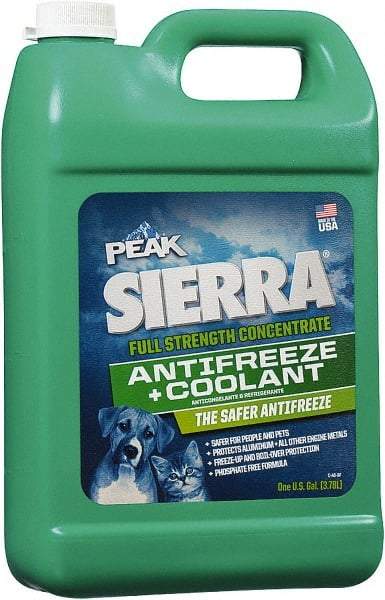 Peak - 1 Gal Antifreeze & Coolant - Propylene Glycol & Conventional Inhibitors Composition - Makers Industrial Supply