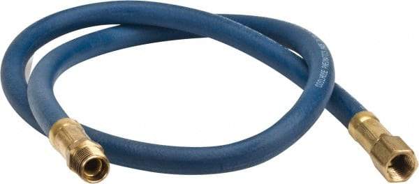 Coilhose Pneumatics - 1/4" ID 3' Long Lead-In Whip Hose - FNPT x MNPT Swivel Ends, 200 Working psi, -40 to 212°F, 1/4" Fitting, - Makers Industrial Supply