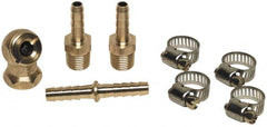 Coilhose Pneumatics - Air Hose Male Ends, Splicers & Brass Ball Chuck - 1/4" Thread - Makers Industrial Supply