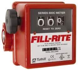 Tuthill - 1" NPT Port Fuel Flowmeter - 50 Max psi, 5 to 20 GPM, Aluminum - Makers Industrial Supply