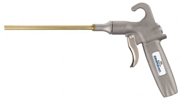 Guardair - 120 Max psi Safety Shield Pistol Grip Blow Gun - 1/4 NPT, 6" Tube Length, Aluminum Body/Brass Extension - Makers Industrial Supply