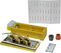 Woodhead Electrical - 3 Operator, Mushroom Head Pendant Control Station - No Legend, Momentary Switch, NO/NC Contact - Makers Industrial Supply