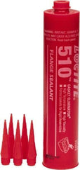 Loctite - 300ml 510 Gasket Eliminator Flange Sealant - -65 to 400°F, Red, Comes in Cartridge - Makers Industrial Supply