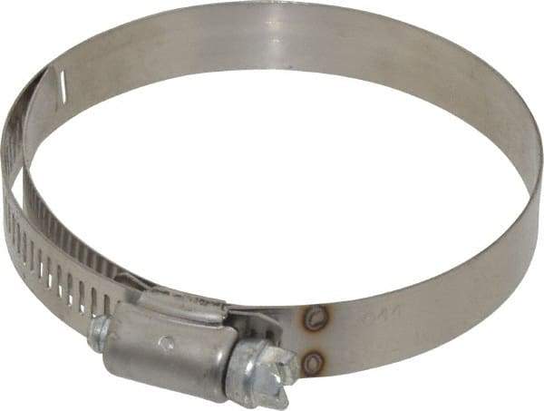 IDEAL TRIDON - SAE Size 44, 2-5/16 to 3-1/4" Diam, Stainless Steel Shielded Worm Drive Clamp - Material Grade 201, Series 613 - Makers Industrial Supply