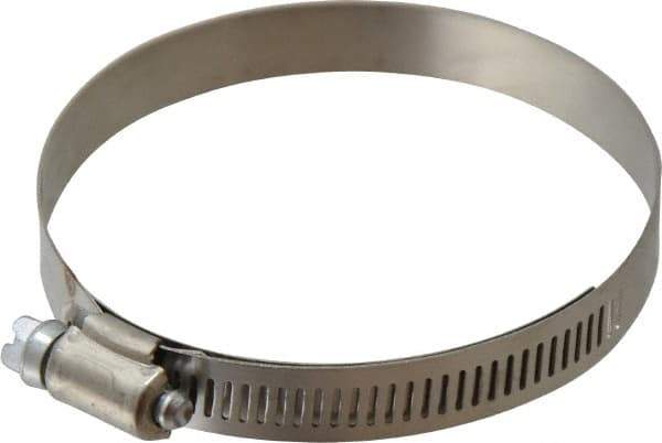 IDEAL TRIDON - SAE Size 52, 2-13/16 to 3-3/4" Diam, Stainless Steel Shielded Worm Drive Clamp - Material Grade 201, Series 613 - Makers Industrial Supply