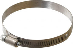 IDEAL TRIDON - SAE Size 56, 3-1/16 to 4" Diam, Stainless Steel Shielded Worm Drive Clamp - Material Grade 201, Series 613 - Makers Industrial Supply