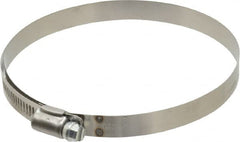 IDEAL TRIDON - SAE Size 72, 4-1/16 to 5" Diam, Stainless Steel Shielded Worm Drive Clamp - Material Grade 201, Series 613 - Makers Industrial Supply