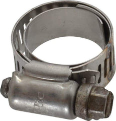 IDEAL TRIDON - SAE Size 10, 11/16 to 1-1/16" Diam, Stainless Steel Shielded Worm Drive Clamp - Material Grade 301, Series 615 - Makers Industrial Supply