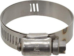 IDEAL TRIDON - SAE Size 24, 1-1/16 to 2" Diam, Stainless Steel Shielded Worm Drive Clamp - Material Grade 301, Series 615 - Makers Industrial Supply