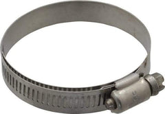 IDEAL TRIDON - SAE Size 36, 1-13/16 to 2-3/4" Diam, Stainless Steel Shielded Worm Drive Clamp - Material Grade 301, Series 615 - Makers Industrial Supply