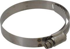 IDEAL TRIDON - SAE Size 44, 2-5/16 to 3-1/4" Diam, Stainless Steel Shielded Worm Drive Clamp - Material Grade 301, Series 615 - Makers Industrial Supply