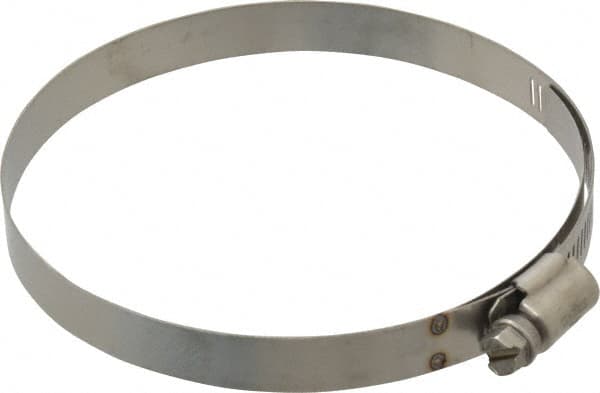 IDEAL TRIDON - SAE Size 64, 3-9/16 to 4-1/2" Diam, Stainless Steel Shielded Worm Drive Clamp - Material Grade 301, Series 615 - Makers Industrial Supply