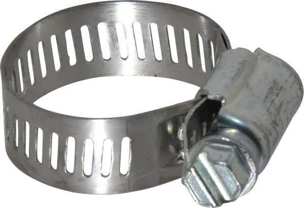 IDEAL TRIDON - SAE Size 12, 9/16 to 1-1/4" Diam, Carbon Steel Worm Drive Clamp - 1/2" Wide, Series 600 - Makers Industrial Supply