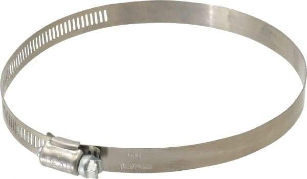 IDEAL TRIDON - SAE Size 80, 3-1/2 to 5-1/2" Diam, Stainless Steel Worm Drive Clamp - 1/2" Wide, Material Grade 201, Series 611 - Makers Industrial Supply