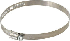 IDEAL TRIDON - SAE Size 80, 3-1/2 to 5-1/2" Diam, Stainless Steel Worm Drive Clamp - 1/2" Wide, Material Grade 201, Series 611 - Makers Industrial Supply