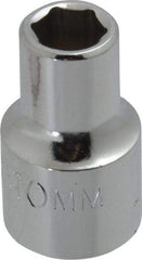 Proto - 1/2" Drive, Standard Hand Socket - 6 Points, 1-1/2" OAL, Chrome Finish - Makers Industrial Supply