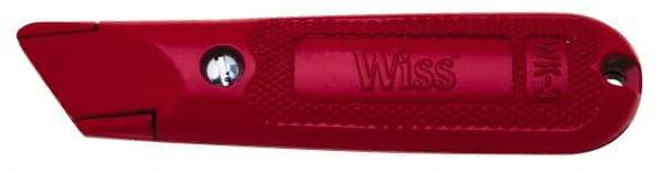 Wiss - Fixed Utility Knife - 1" Blade, Red Handle - Makers Industrial Supply