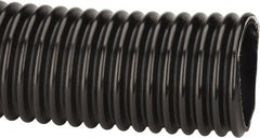 Kuriyama of America - 4" ID x 4.76" OD, 35 Max psi, Full In. Hg, Dry Material Handling & Transfer Hose - Polyurethane, 6" Bend Radius, 100' Coil Length, Black - Makers Industrial Supply