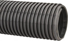 Kuriyama of America - 6" ID x 6.81" OD, 30 Max psi, 28 In. Hg, Dry Material Handling & Transfer Hose - Polyurethane, 12" Bend Radius, 100' Coil Length, Black - Makers Industrial Supply