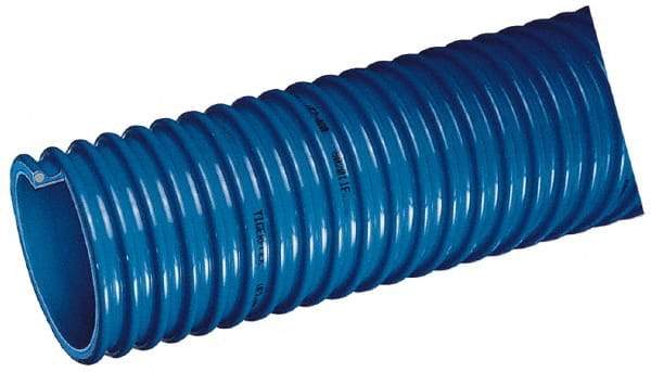 Kuriyama of America - 2-1/2" ID x 3.07" OD, 40 Max psi, Full In. Hg, Dry Material Handling & Transfer Hose - Polyurethane, 3" Bend Radius, 100' Coil Length, Black - Makers Industrial Supply