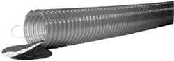 Kuriyama of America - 3" ID x 3.7" OD, 40 Max psi, Full In. Hg, Dry Material Handling & Transfer Hose - Polyurethane, 9" Bend Radius, 60' Coil Length, Clear - Makers Industrial Supply