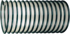 Kuriyama of America - 8" ID, 5 Hg Vac Rating, 4 psi, Polyurethane Vacuum & Duct Hose - 50' Long, Green, 8" Bend Radius, -40 to 150°F - Makers Industrial Supply