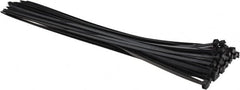 Thomas & Betts - 24" Long Black Nylon Standard Cable Tie - 175 Lb Tensile Strength, 2.15mm Thick, 7.2" Max Bundle Diam - Makers Industrial Supply