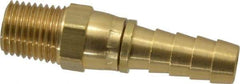 Dixon Valve & Coupling - 1/4 NPTF Thread Hose Barb x Male Swivel NPT Connector - 3/8" ID Hose, Brass - Makers Industrial Supply