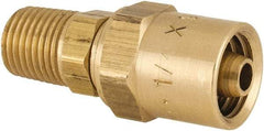 Dixon Valve & Coupling - 1/4 NPTF, Reusable Hose Male Fitting - 1/4" Hose ID x 9/16" Hose OD - Makers Industrial Supply