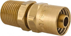 Dixon Valve & Coupling - 1/2 NPTF, Reusable Hose Male Fitting - 3/8" Hose ID x 3/4" Hose OD - Makers Industrial Supply