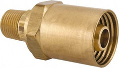 Dixon Valve & Coupling - 3/8 NPTF, Reusable Hose Male Fitting - 1/2" Hose ID x 1" Hose OD - Makers Industrial Supply