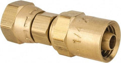 Dixon Valve & Coupling - 1/4 NPSM, Reusable Hose Female Swivel Fitting - 1/4" Hose ID x 1/2" Hose OD - Makers Industrial Supply