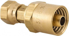 Dixon Valve & Coupling - 1/4 NPSM, Reusable Hose Female Swivel Fitting - 5/16" Hose ID x 11/16" Hose OD - Makers Industrial Supply