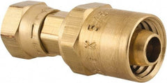 Dixon Valve & Coupling - 1/4 NPSM, Reusable Hose Female Swivel Fitting - 3/8" Hose ID x 5/8" Hose OD - Makers Industrial Supply