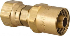 Dixon Valve & Coupling - 3/8 NPSM, Reusable Hose Female Swivel Fitting - 3/8" Hose ID x 3/4" Hose OD - Makers Industrial Supply