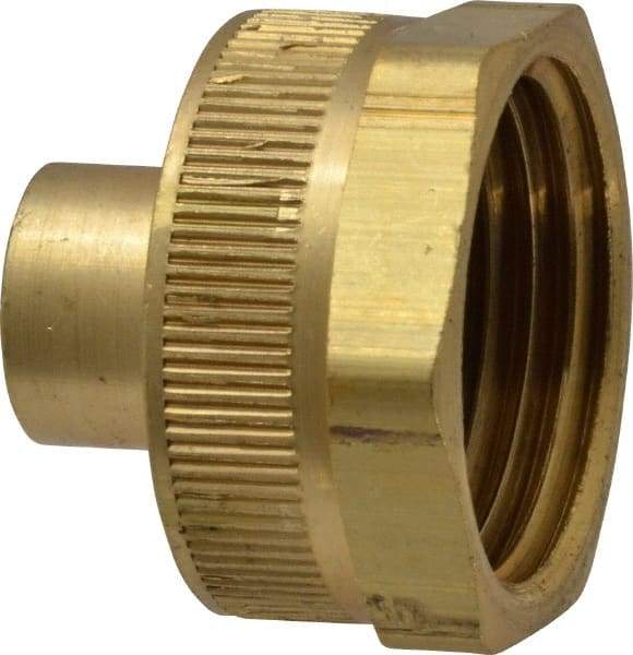 Dixon Valve & Coupling - 1/8 NPTF & 3/4 NH Garden Hose Fitting - Brass, Female Hose to Female Pipe Connector - Makers Industrial Supply