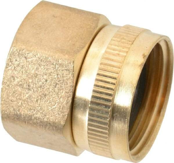 Cerro - 3/4 FPT & 3/4 FGHT Garden Hose Fitting - Brass, Female Hose to Female Pipe Swivel Connector - Makers Industrial Supply