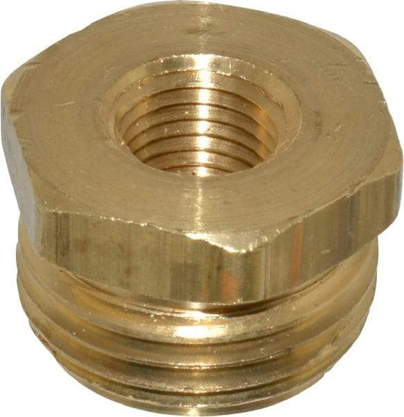 Dixon Valve & Coupling - 1/4 NPTF & 3/4 NH Garden Hose Fitting - Brass, Male Hose to Female Pipe Connector - Makers Industrial Supply