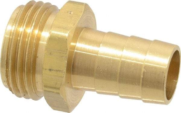 Dixon Valve & Coupling - 3/4 NH Garden Hose Fitting - Brass, Short Shank Male Connector - Makers Industrial Supply