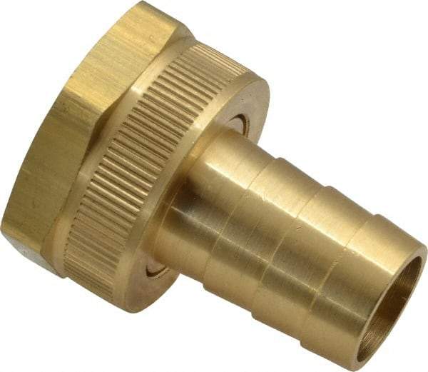 Dixon Valve & Coupling - 3/4 NH Garden Hose Fitting - Brass, Short Shank Female Swivel Connector - Makers Industrial Supply