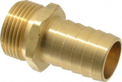 Dixon Valve & Coupling - 1 NH Garden Hose Fitting - Brass, Standard Shank Male/Female Set Connector - Makers Industrial Supply