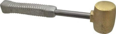 American Hammer - 5 Lb Head 2" Face Brass Head Hammer - 13-1/2" OAL, Aluminum Handle - Makers Industrial Supply