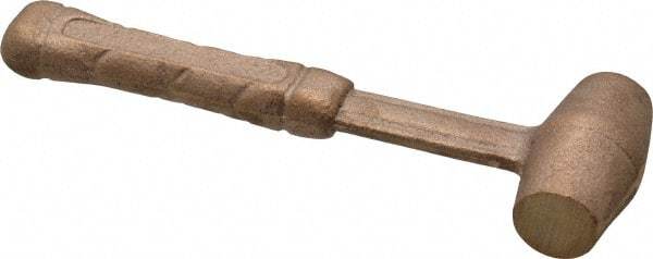 American Hammer - 1/2 Lb Head 3/4" Face Bronze Head Hammer - 6" OAL, Aluminum Handle - Makers Industrial Supply