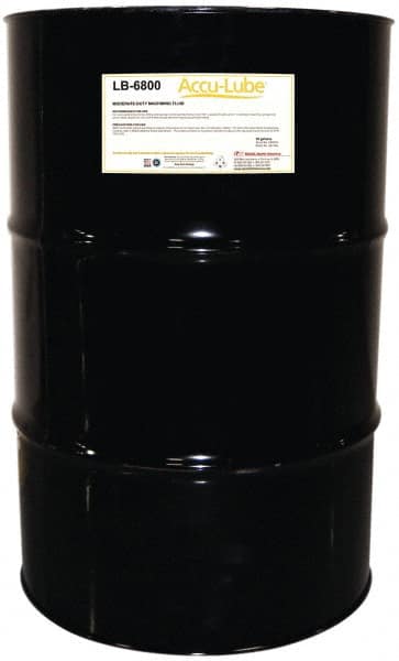 Accu-Lube - Accu-Lube LB-6800, 55 Gal Drum Cutting & Sawing Fluid - Natural Ingredients, For Cutting, Grinding - Makers Industrial Supply