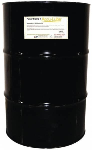 Accu-Lube - Accu-Lube Power Stamp II, 55 Gal Drum Stamping Fluid - Water Soluble, For Machining - Makers Industrial Supply