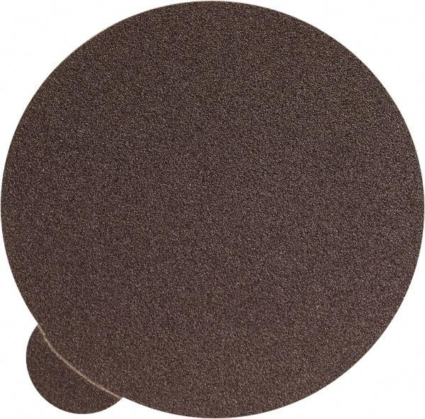 Camel Grinding Wheels - 5" Diam, 120 Grit Aluminum Oxide Adhesive PSA Disc - Fine Grade, Black, J Weighted Backing, Flexible - Makers Industrial Supply