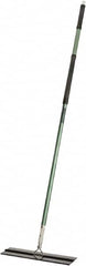 Ability One - 55" Long x 6" Wide Microfiber Dust Flat Mop - Hook & Loop, Green, Looped Head, Launderable - Makers Industrial Supply